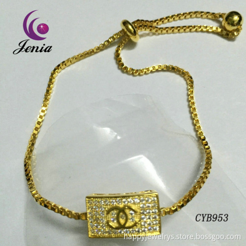 Jenia 2016 Hot European Custom Brass Charm Bracelets